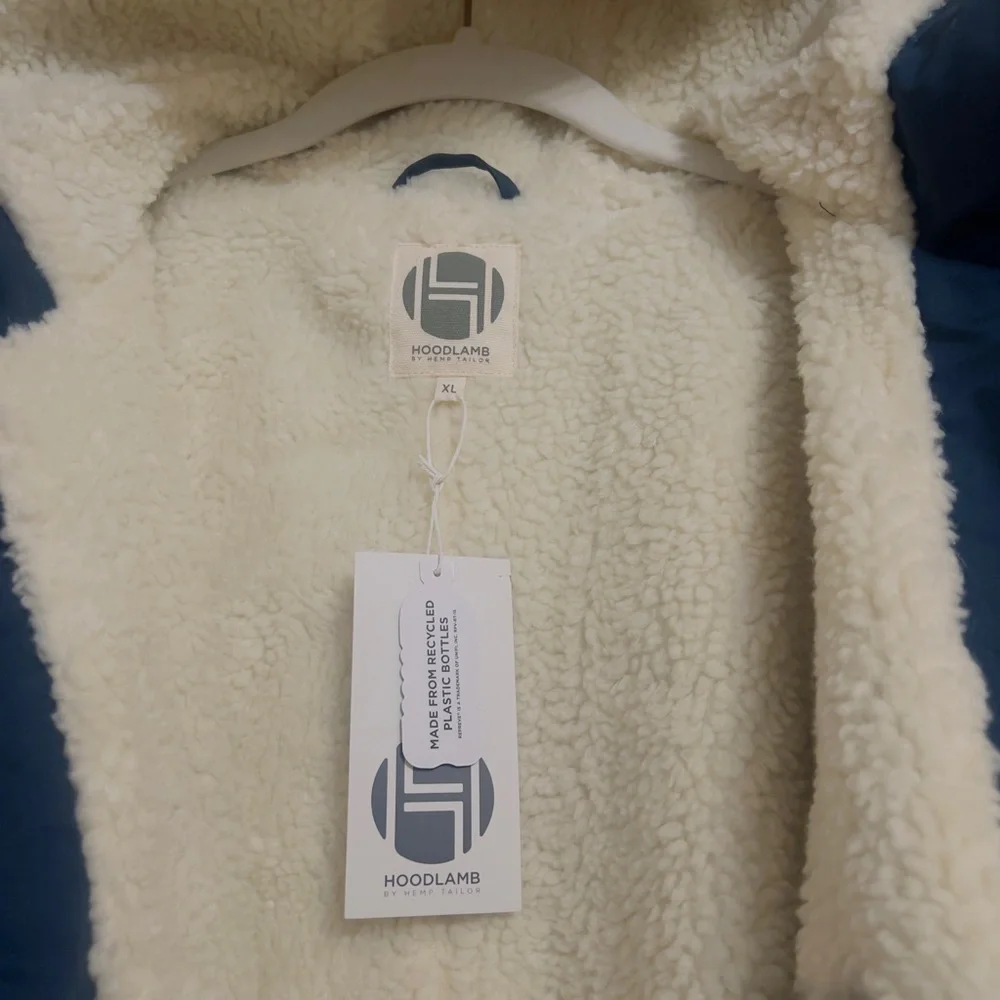 Men’s HOODLAMB Long Parka Hooded Jacket – Size XL – New